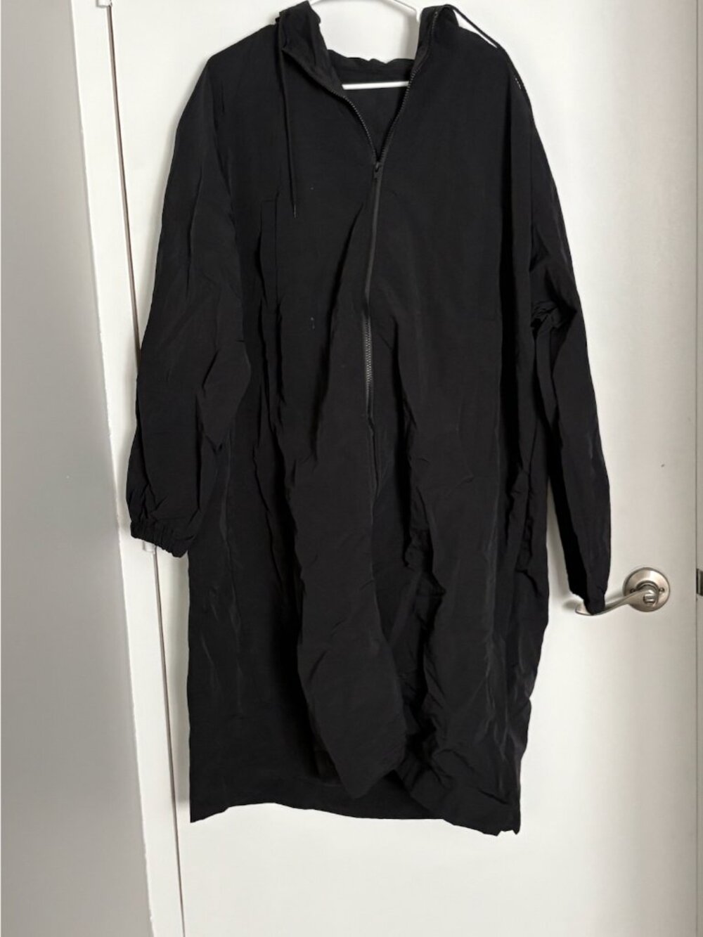 Long Hooded Raincoat